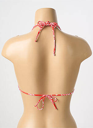 Haut de maillot de bain stretch haut soutien-gorge avec mousse de rembourrage amovible orange ANTIGEL femme
