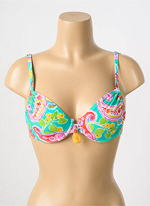 Haut de maillot de bain haut soutien-gorge emboitant haut soutien-gorge emboitant vert ANTIGEL femme