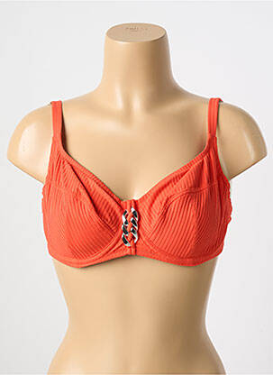 Haut de maillot de bain haut soutien-gorge emboitant haut soutien-gorge emboitant orange ANTIGEL femme