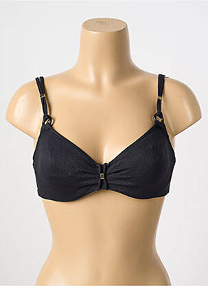 Haut de maillot de bain bretelles élastiquées haut soutien-gorge balconnet noir MARIE JO femme