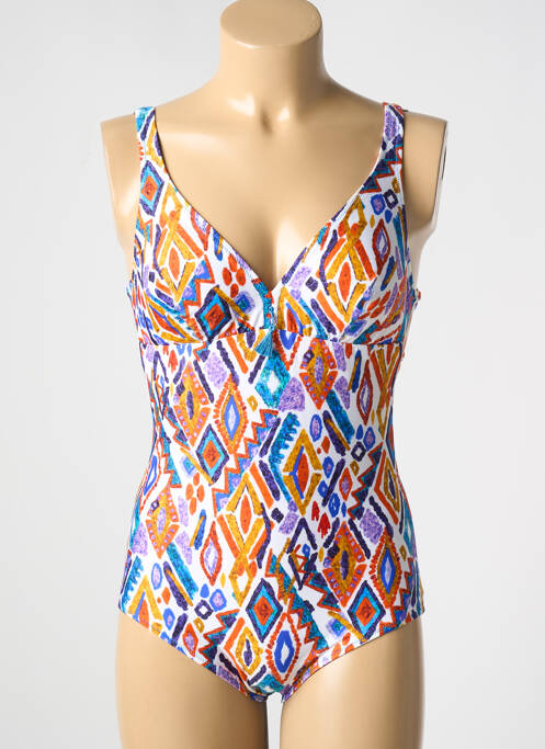 Maillot de bain 1 pièce blanc ANTIGEL pour femme