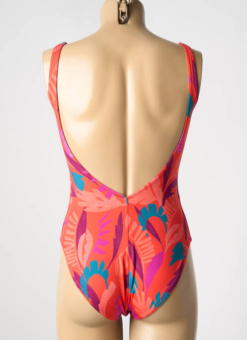 Maillot de bain 1 pièce orange LIVIA pour femme