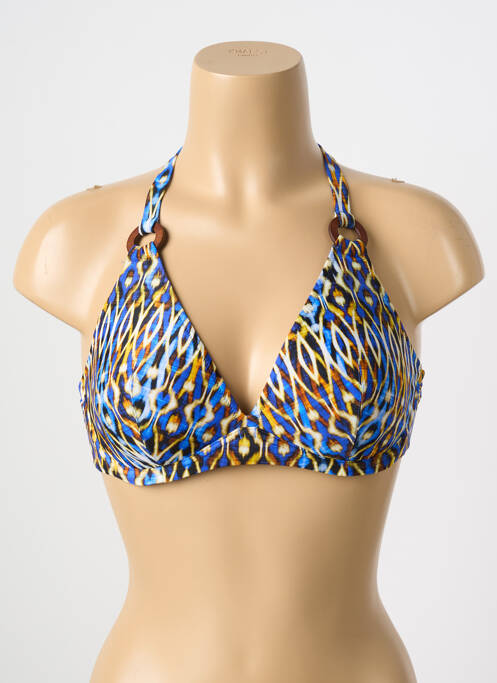 Haut de maillot de bain bleu ANTIGEL pour femme