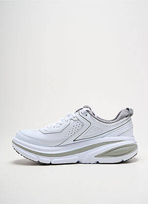 Baskets tissage satiné talon de 4 à 6cm blanc HOKA ONE ONE femme
