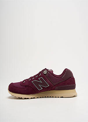 Baskets tissage satiné bout rond violet NEW BALANCE homme