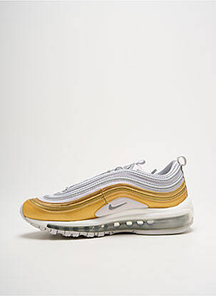 Baskets matière lisse talon de 4 à 6cm or NIKE femme