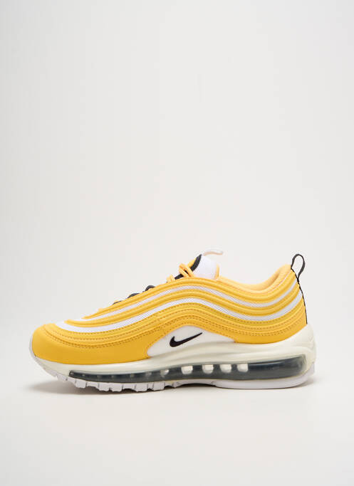 Baskets bout rond talon de 4 à 6cm jaune NIKE femme