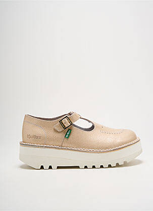 Derbies impression talon de 4 à 6cm beige KICKERS femme