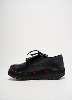 Derbies tissage satiné talon de 4 à 6cm noir KICKERS femme