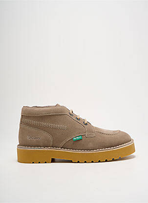 Bottines/boots nubuck talon de 4 à 6cm beige KICKERS femme