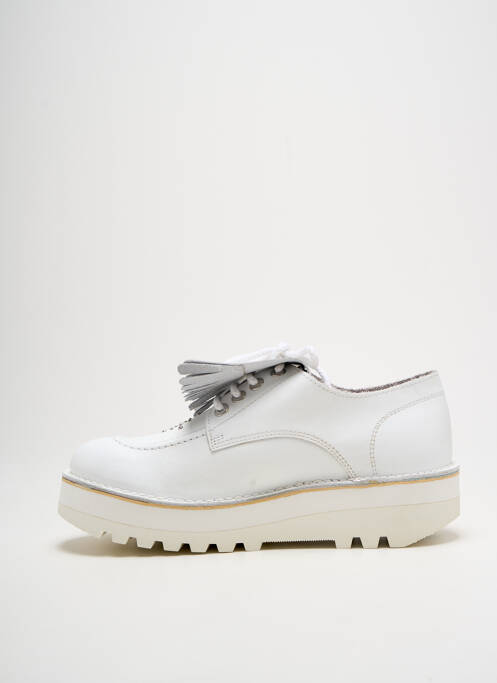 Derbies blanc KICKERS pour femme