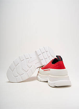 Baskets bout rond talon de 4 à 6cm rouge ALEXANDER MCQUEEN femme