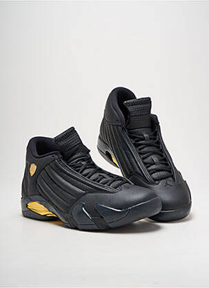 Baskets matière lisse bout rond blanc JORDAN homme