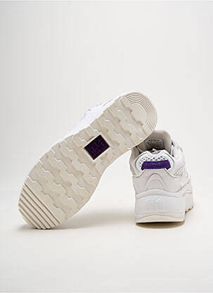 Baskets matière lisse talon de 4 à 6cm blanc EYTYS femme