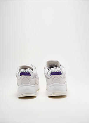 Baskets matière lisse talon de 4 à 6cm blanc EYTYS femme