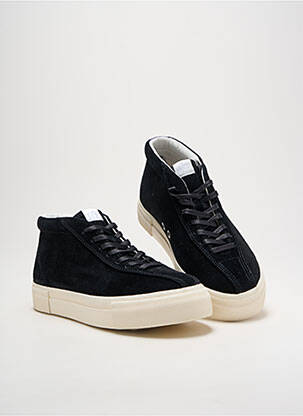 Baskets nubuck talon plat jusqu'à 3cm noir EYTYS femme