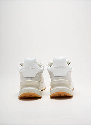 Baskets matière lisse talon de 4 à 6cm blanc ALEXANDER MCQUEEN femme