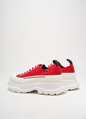 Baskets rouge ALEXANDER MCQUEEN pour femme seconde vue