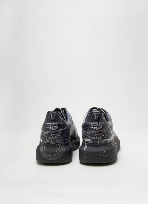 Baskets tissage satiné bout rond noir ALEXANDER MCQUEEN homme