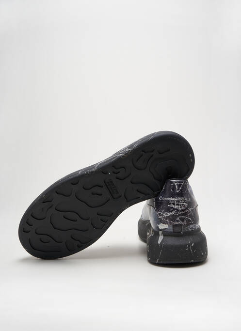 Baskets tissage satiné bout rond noir ALEXANDER MCQUEEN homme