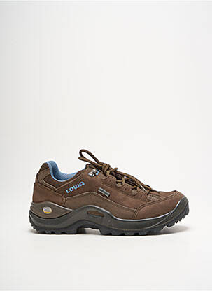 Baskets semelle amovible talon de 4 à 6cm marron LOWA femme