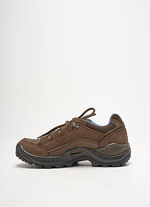 Baskets semelle amovible talon de 4 à 6cm marron LOWA femme