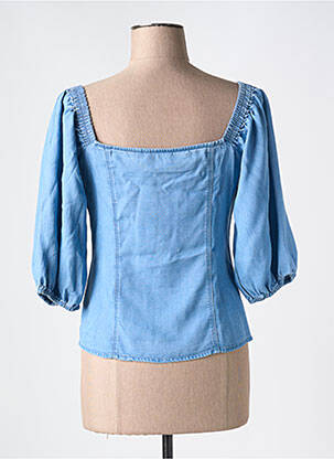 Chemisier coupe cintrée manches 3/4 bleu SALSA femme