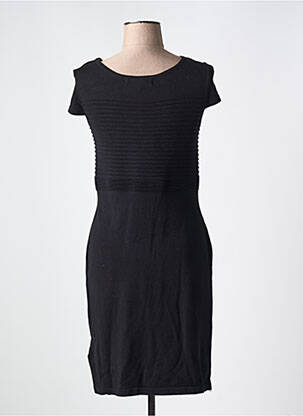 Robe mi-longue manches courtes manches courtes noir JUS D'ORANGE femme