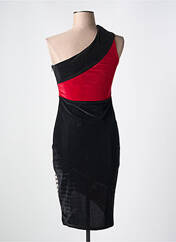 Robe mi-longue noir SMASH WEAR pour femme seconde vue