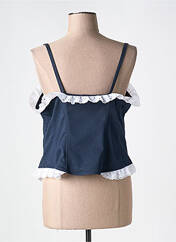 Top bleu DIFFERENCE pour femme seconde vue