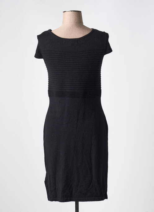 Robe mi-longue manches courtes manches courtes noir JUS D'ORANGE femme