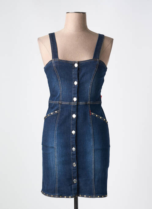 Robe courte bleu TEMPERATURA pour femme