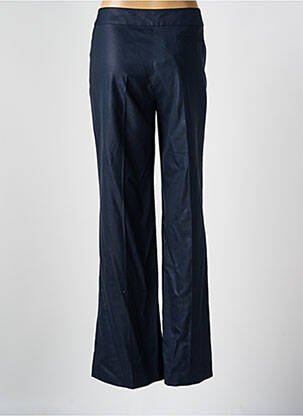 Pantalon droit fermeture zippée sous rabat avec crochet bleu ZAPA femme