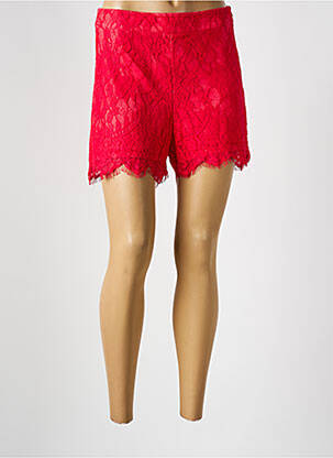 Short coupe droite rouge JUS D'ORANGE femme