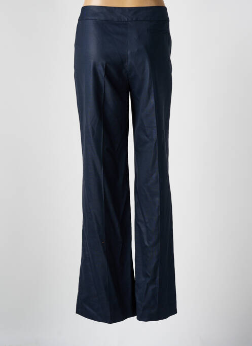 Pantalon droit fermeture zippée sous rabat avec crochet bleu ZAPA femme