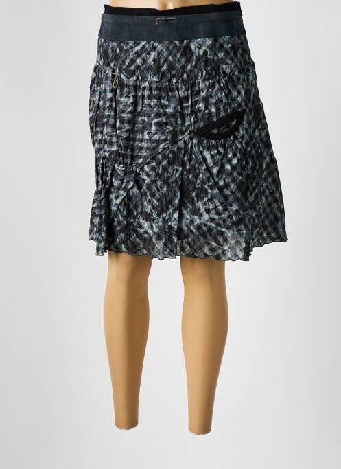 Jupe mi-longue noir O.K.S pour femme