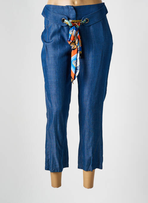 Pantalon 7/8 bleu RINASCIMENTO pour femme