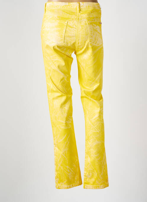 Pantalon slim jaune CARLA KOPS pour femme