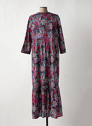 Robe longue manches longues manches longues violet LA FIANCÉE femme