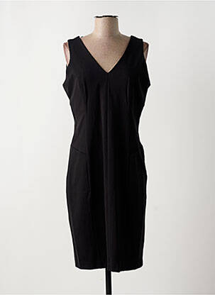 Robe mi-longue sans manche sans manche noir SUZA femme
