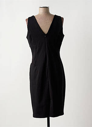 Robe mi-longue sans manche sans manche noir SUZA femme