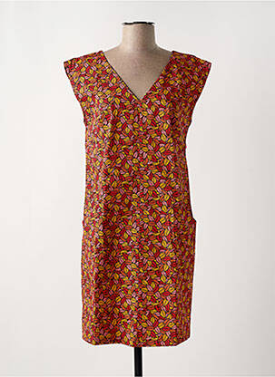 Robe courte manches courtes manches courtes orange LA FIANCÉE femme