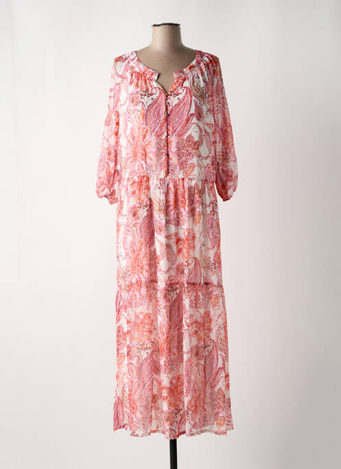 Robe longue rose SUZA pour femme