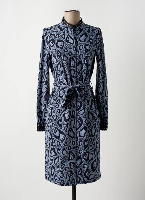 Robe mi-longue bleu AIME pour femme