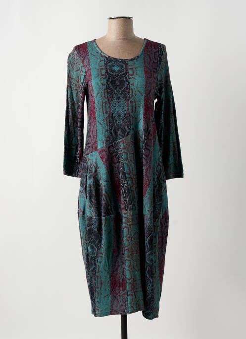 Robe mi-longue bleu ORIENTIQUE NATURALLY pour femme