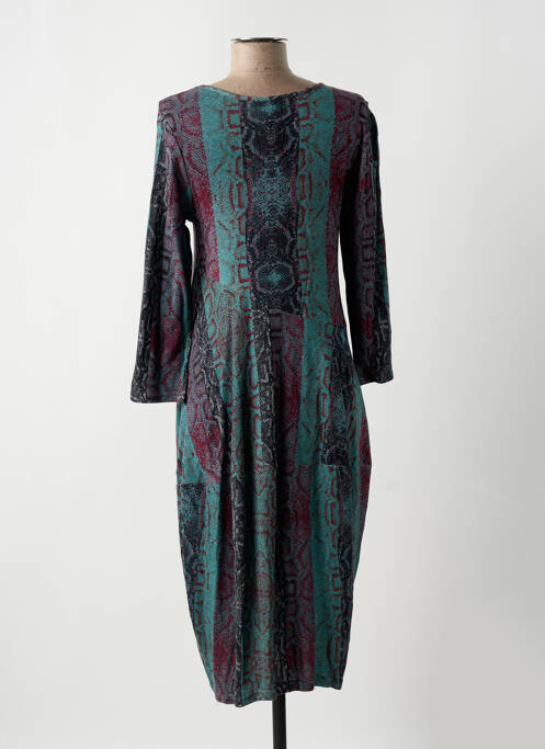 Robe mi-longue bleu ORIENTIQUE NATURALLY pour femme