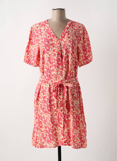 Robe mi-longue rose JULIE GUERLANDE pour femme