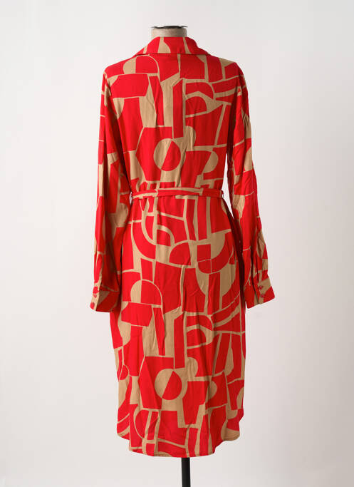 Robe mi-longue rouge SUZA pour femme