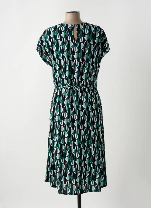 Robe mi-longue vert SUZA pour femme