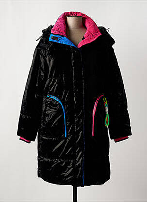 Doudoune poches a capuche noir PIMENT ROUGE femme